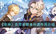 《原神》攻略——负罪求赎者所遗作用解析