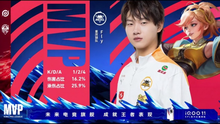 《王者荣耀》2023 KPL春季赛季后赛赛报：Fly姬小满两战两胜助队先拿赛点！狼队 3-2 WB